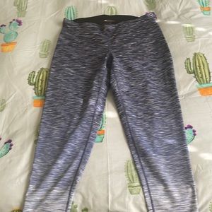 Blue leggings. Like new.  Long .